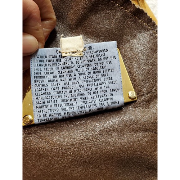 Pellini Jackets Unisex XS Tan Double Face Suede Long Sleeve Pockets Button Front - Picture 11 of 11